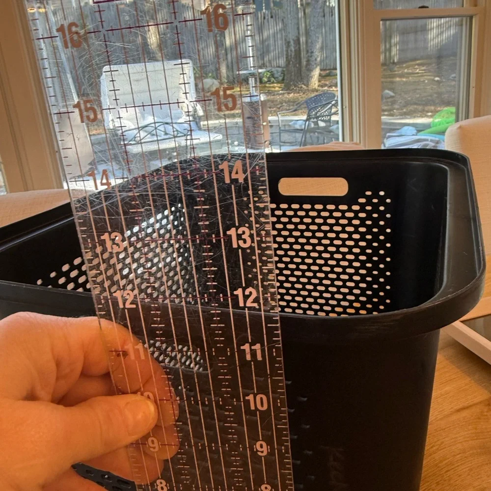 Mainstays Perforated Black Bin